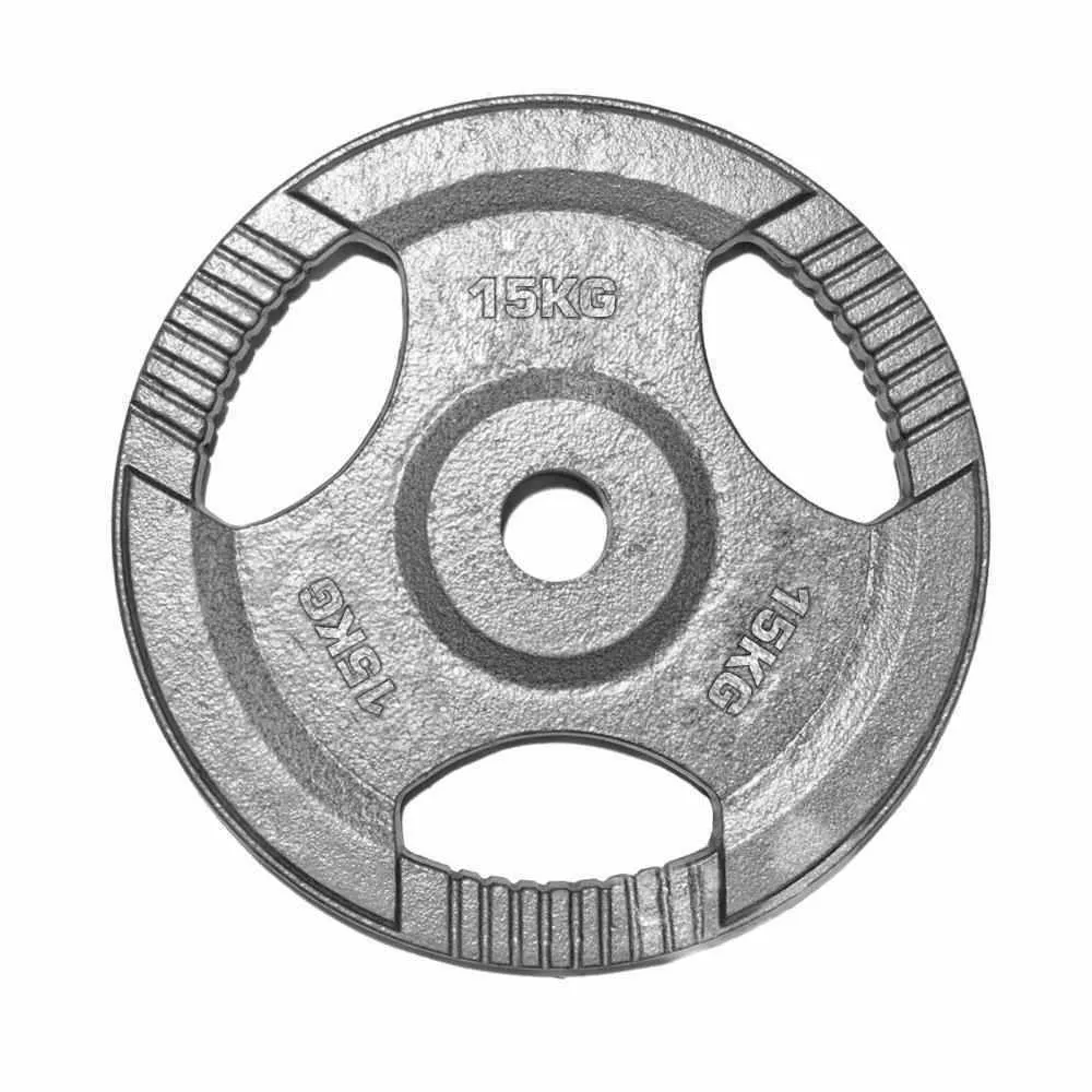 1" Tri-Grip Cast Iron Weight Plates 2.5kg - 25kg Single Plates