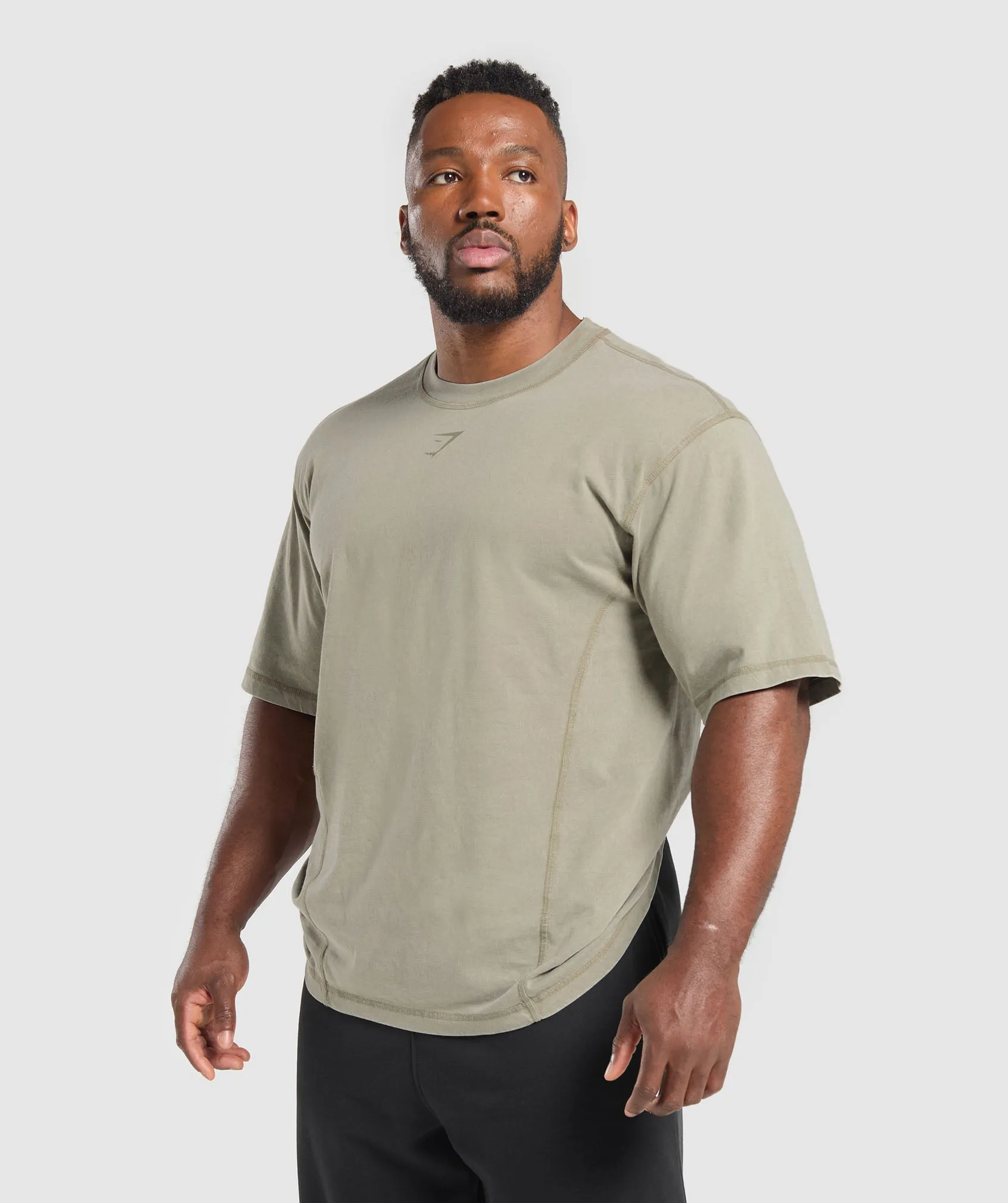 Gymshark Heritage Washed T-Shirt - Utility Green